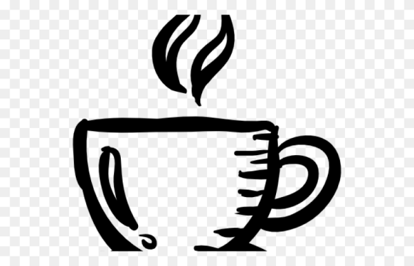 Чашка чая черно белая