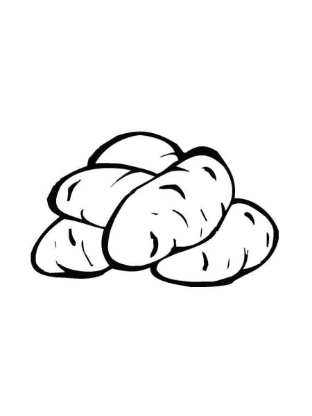 Картошка раскраска