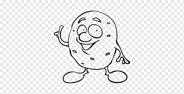 Картошка раскраска