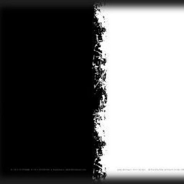 Половина черная половина белая