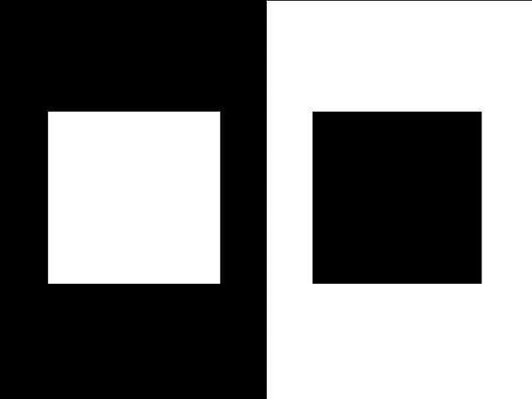 Черные и белые квадратики