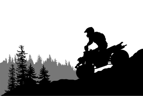 Квадроцикл силуэт