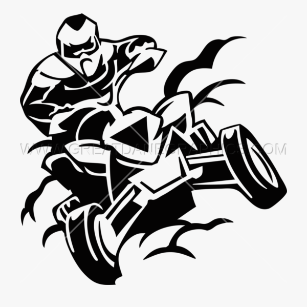 Квадроцикл спереди вектор