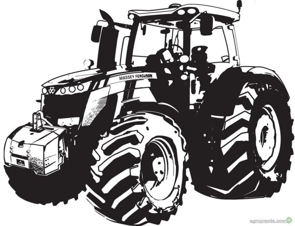 Трактор МТЗ 1221 вектор спереди