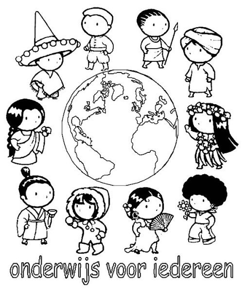 Раскраска Дружба народов