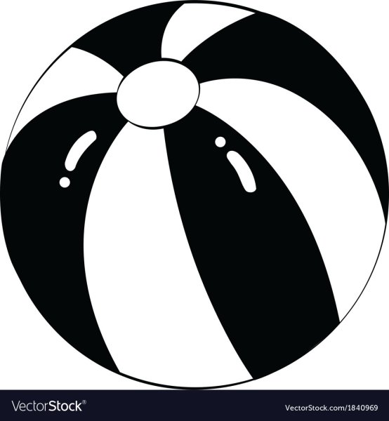 Мяч черно белый для детей