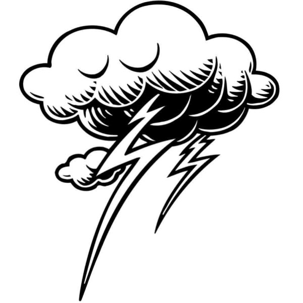 Облака тату эскиз