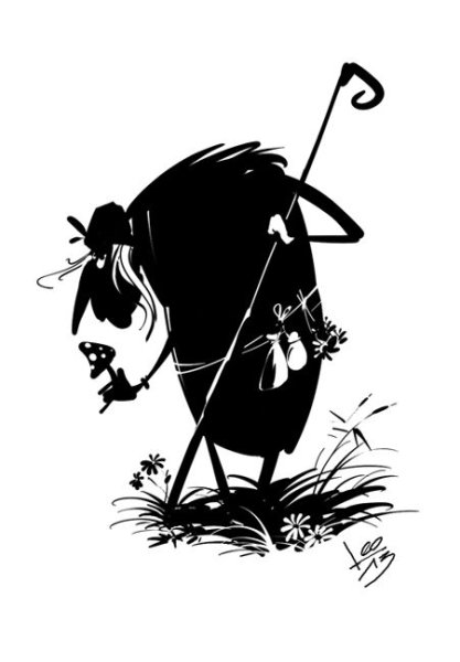 Баба Яга раскраска