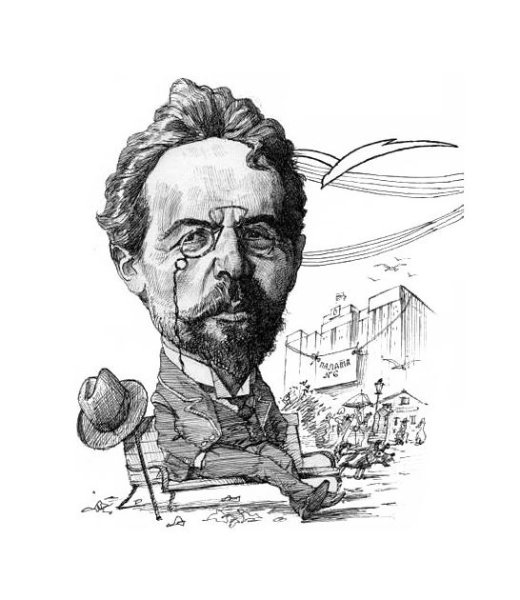 Антон Павлович Чехов рисунок