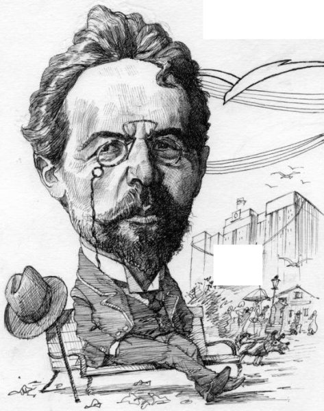 Антон Павлович Чехов карикатура