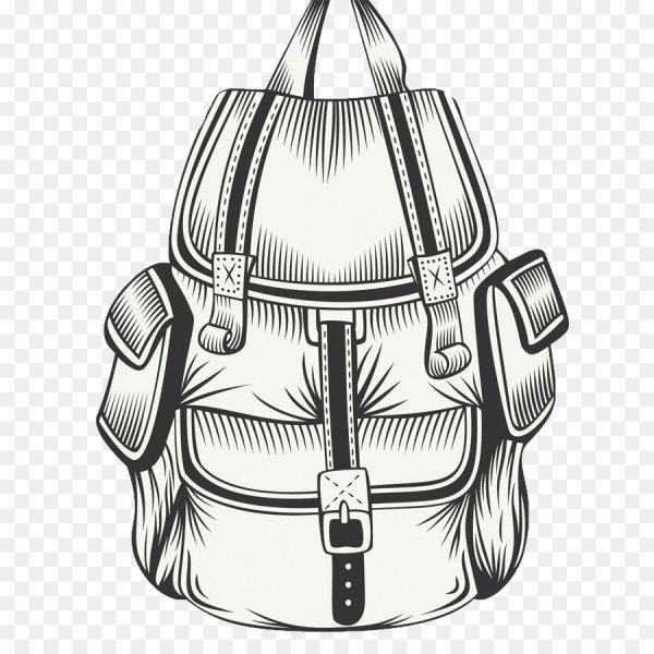 Рисунок рюкзака для срисовки