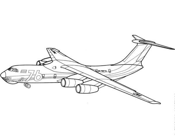Ил-76 военно-транспортный самолёт схема