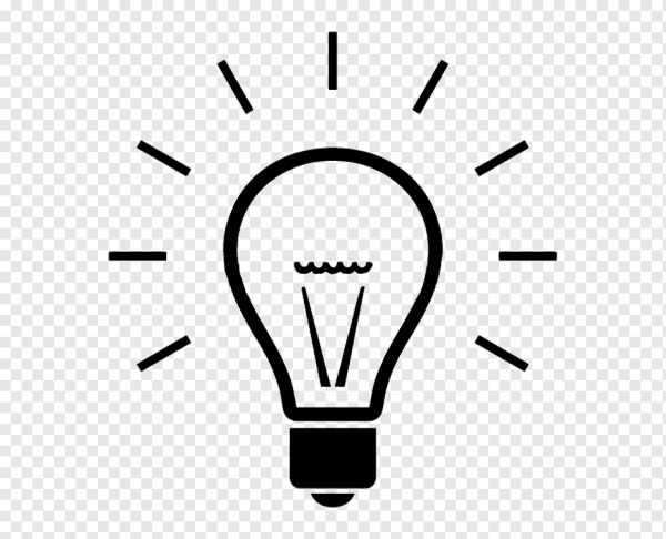 Лампочка схематично