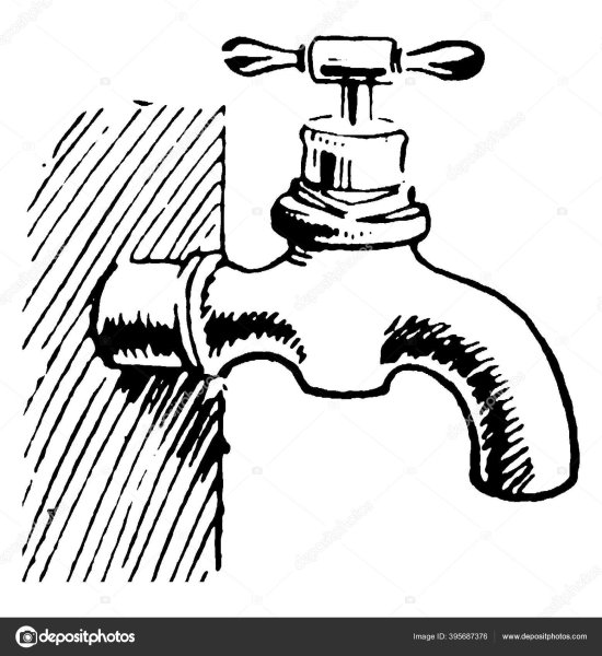 Водяной кран раскраска