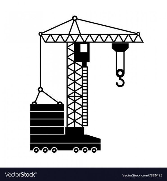 Башенный кран контур