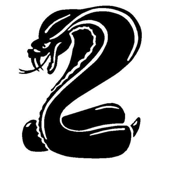 Змей силуэт