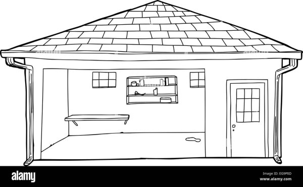 Гараж раскраска для детей