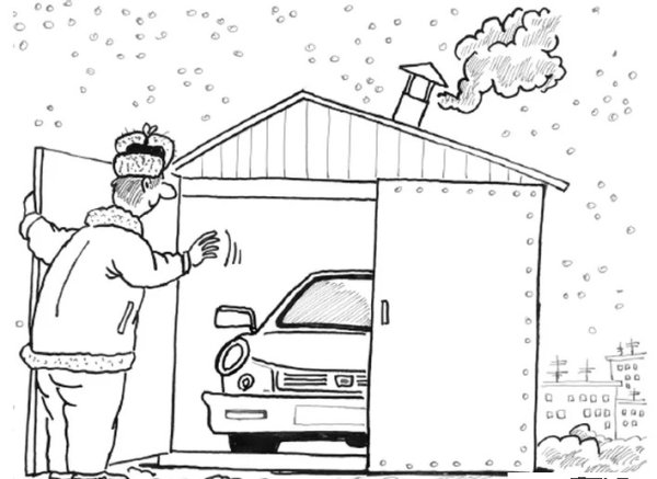 Гараж раскраска для детей