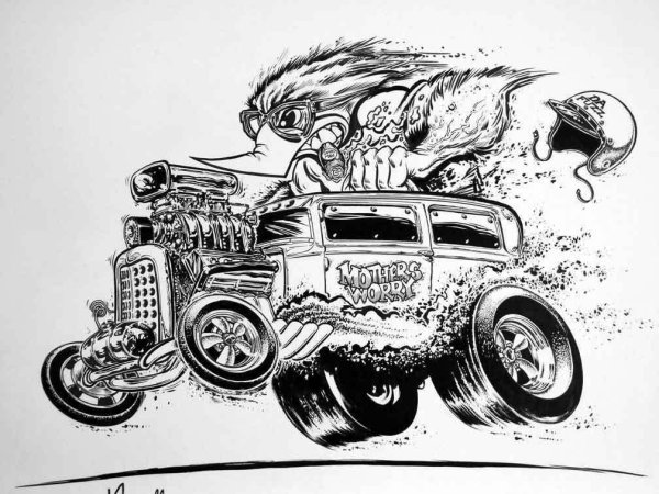 Картинка на гараже эскиз