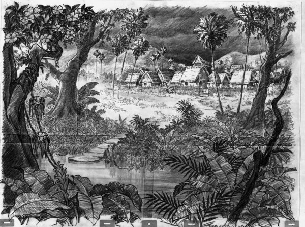 Гравюра джунгли