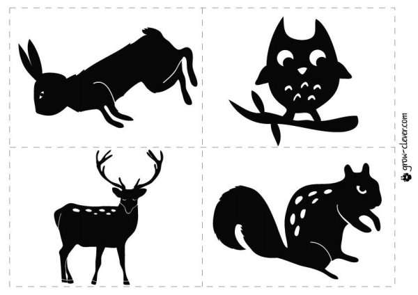 Черно белые карточки для новорожденных Монтессори