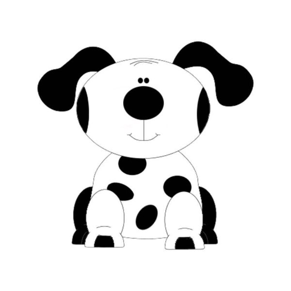 Черно белое изображение для новорожденных