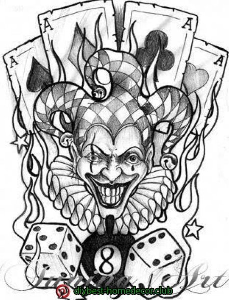 Шут тату эскиз