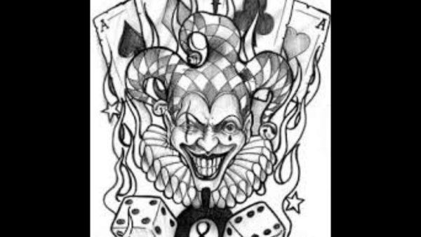 Татуировка карточный Джокер