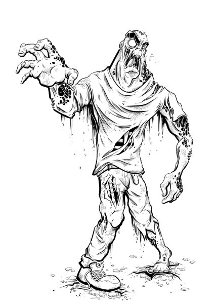 Страшные раскраски