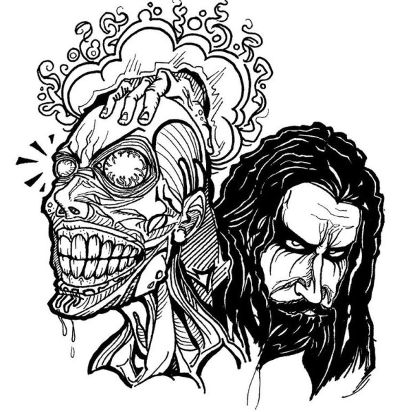 Раскраска зомби апокалипсис