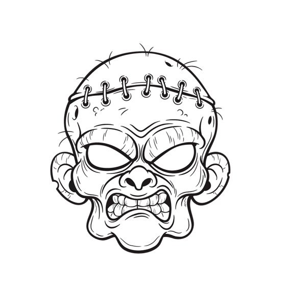 Страшные раскраски