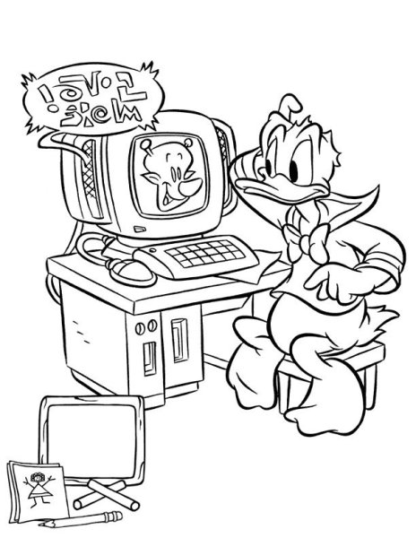 Раскраска компьютер