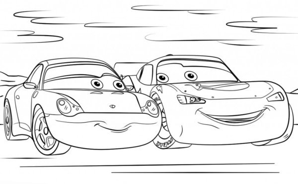 Молния Маккуин Тачки 3 раскраска