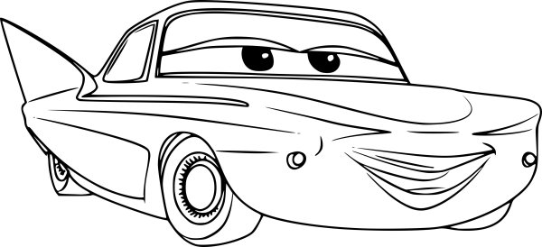 Раскраска Тачки Круз Рамирес