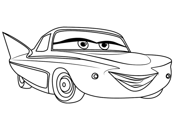 Раскраска Тачки Круз Рамирес