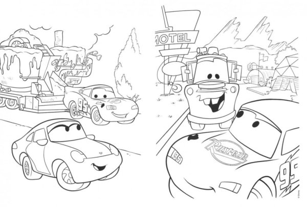 Раскраска Тачки Гвидо