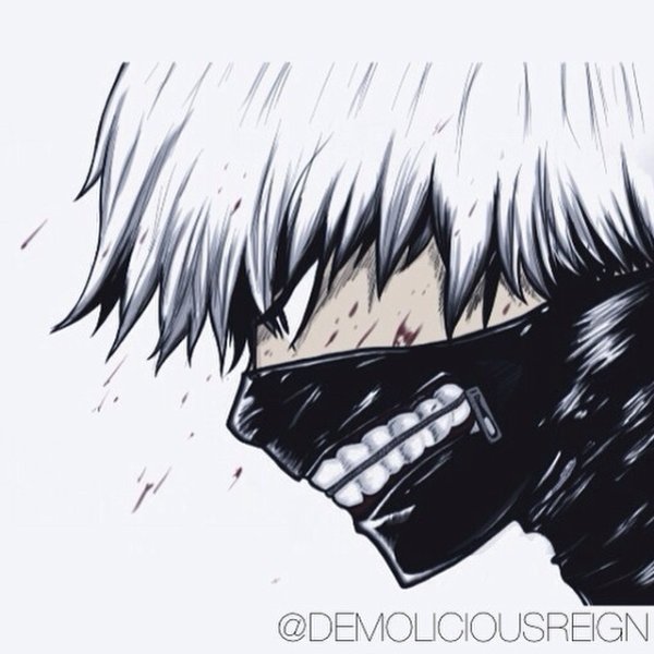 Канеки Кен черный белый