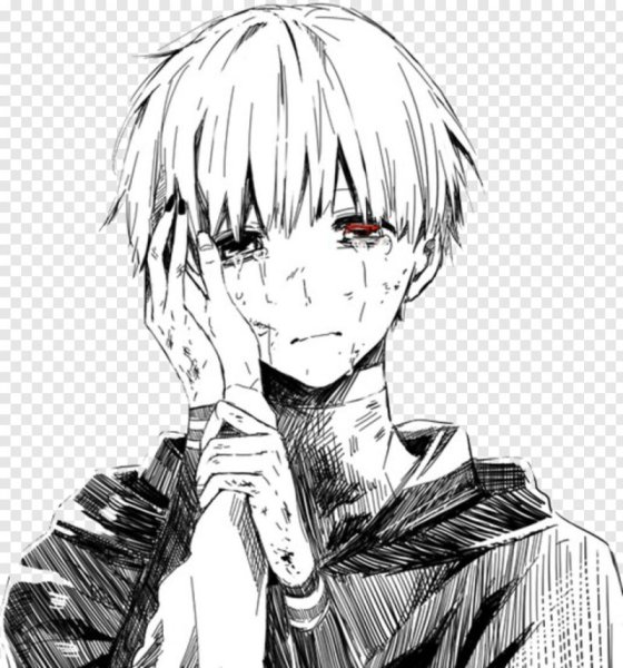 Канеки Кен черный белый