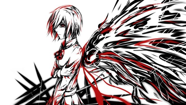 Аниме гуль Токийский черное белое