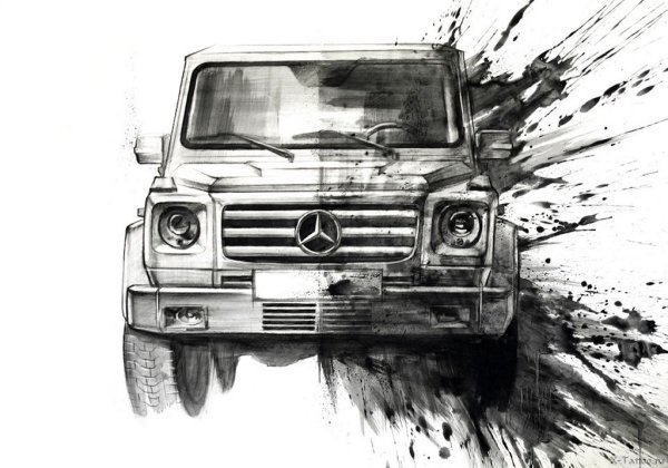 Раскраска Мерседес Гелендваген g63