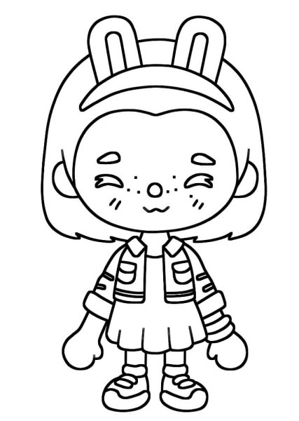 Раскраски для девочек тока бока