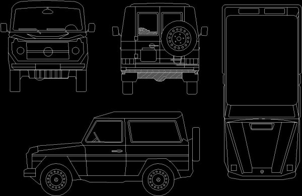 Мерседес Гелендваген рисунок