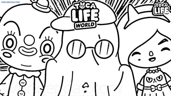 Дока бока раскраска