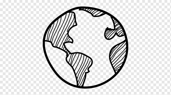 Земной шар силуэт