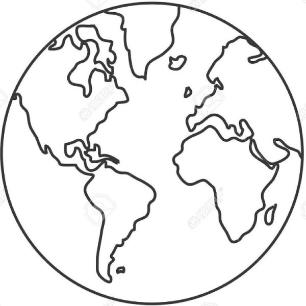 Глобус силуэт