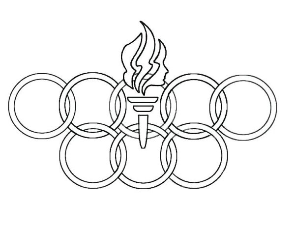 Олимпийские кольца для раскрашивания