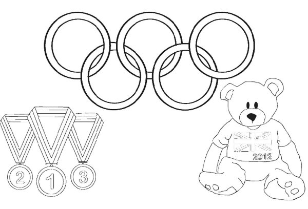 Раскраски Олимпийские игры для детей