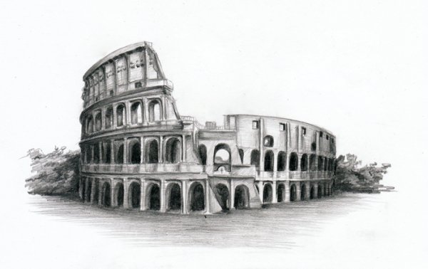 Колизей Рим эскиз