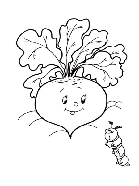 Трафарет Репка для детей