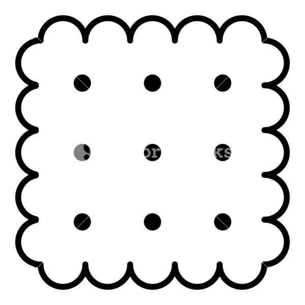 Раскраска печенье